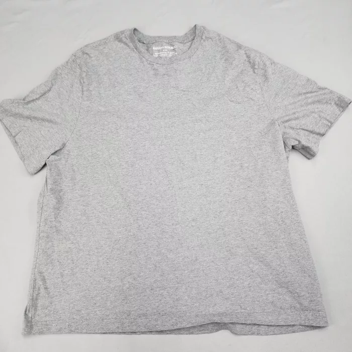 Banana Republic Men's XXL Authentic Tee Heather Gray Supima Cotton T-Shirt - Front