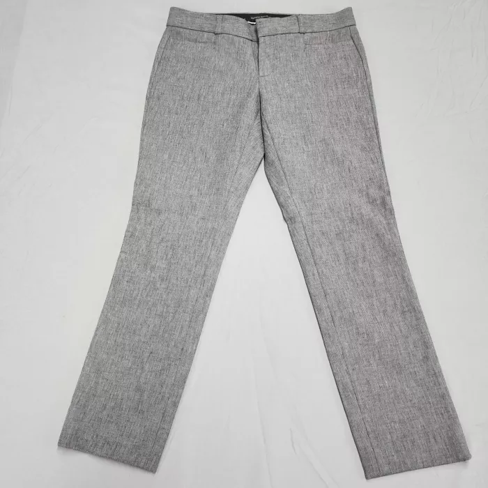 Banana Republic Sloan Dress Pants Womens 2S Petite Gray Stretch Trousers - Front