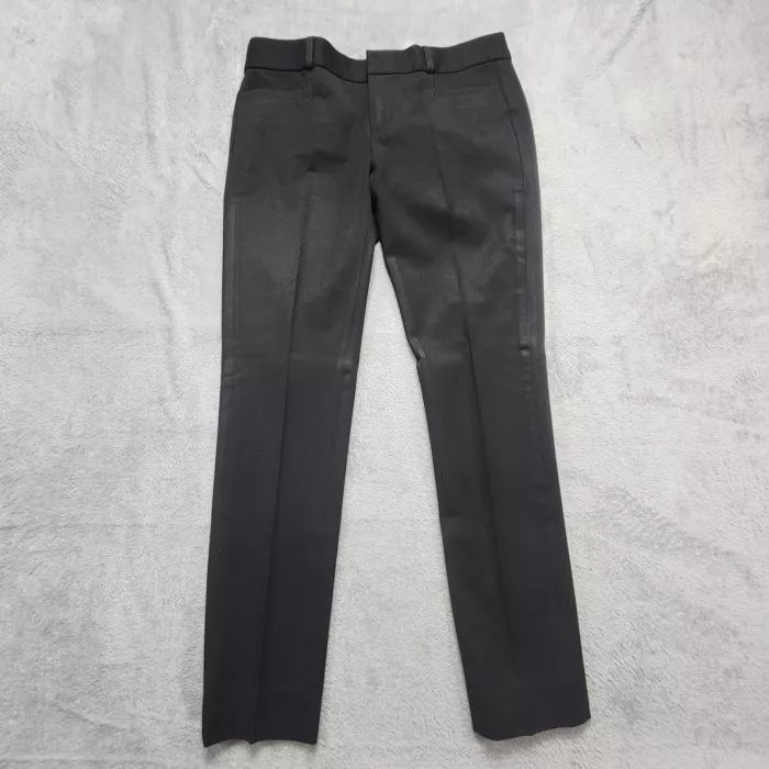 Banana Republic Sloan Slim Ankle Pants Womens Size 2 Black Stretch Workwear - Front