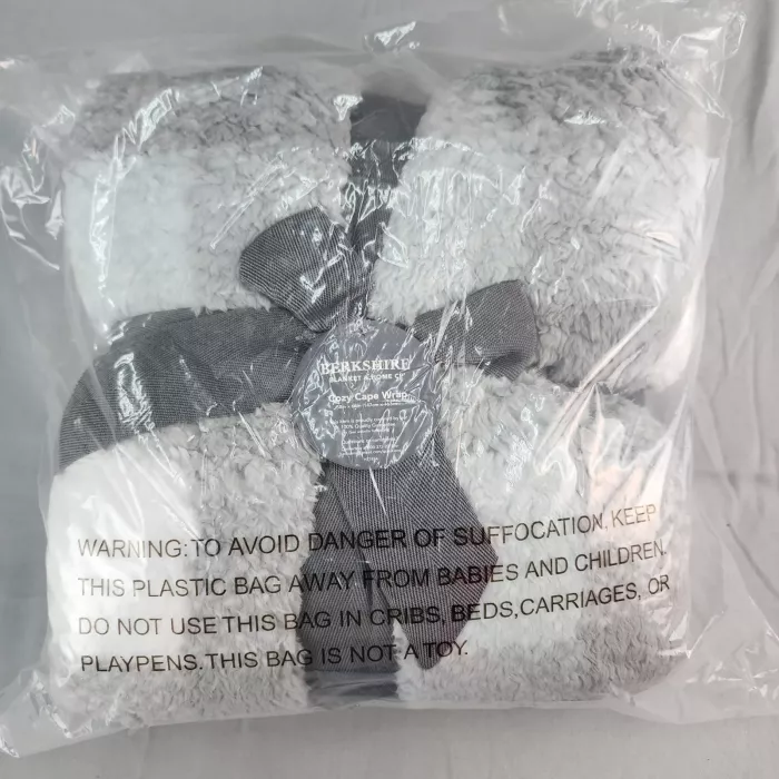 Berkshire Blanket & Home Co. Cozy Cape Wrap Seaglass HT743A Factory Sealed New - Front