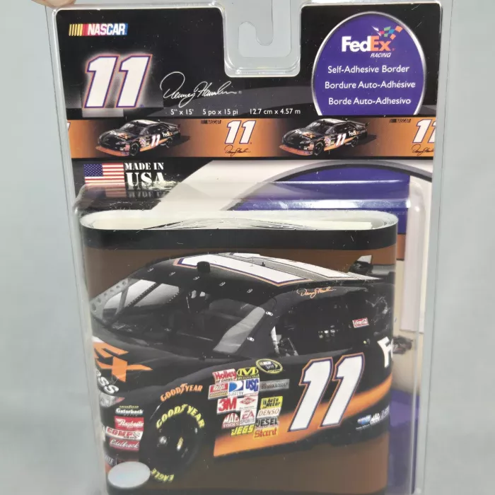 Borders Unlimited NASCAR Denny Hamlin 11 Wallpaper Border Peel Stick New Sealed - Main