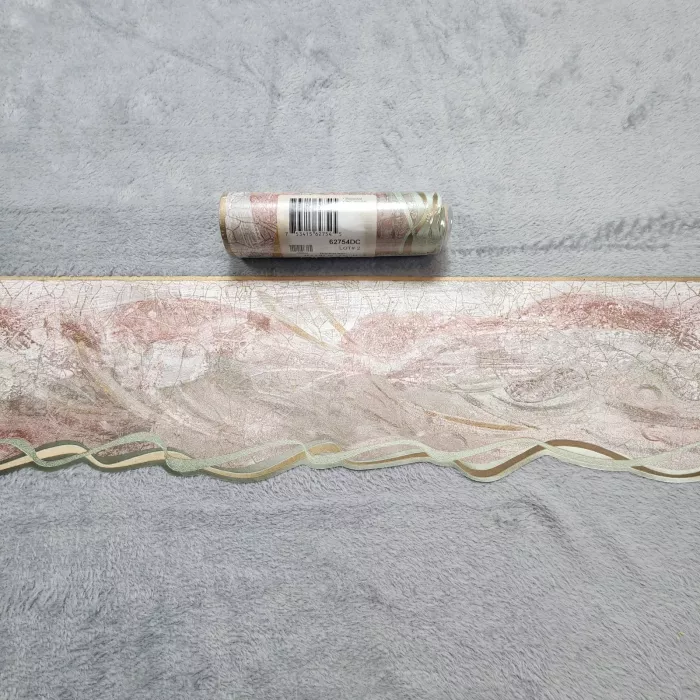 Brewster Abstract Mauve Pink Wallpaper Border Prepasted Vinyl New Sealed - Main