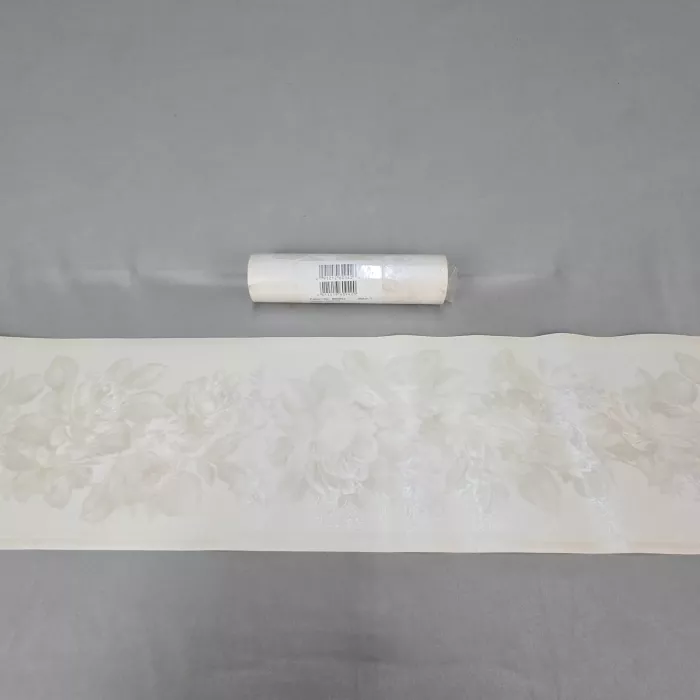 Brewster Beige Floral Wallpaper Border Pre-pasted Embossed Vinyl New - Main