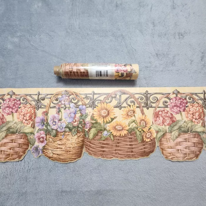 Brownstone Country Floral Wallpaper Border Pre-pasted Multicolor New Sealed - Main