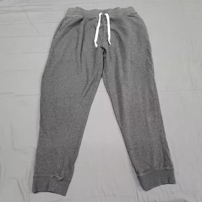 Calvin Klein Men's XL Pajama Pants Joggers Heather Gray Drawstring Pockets - Front