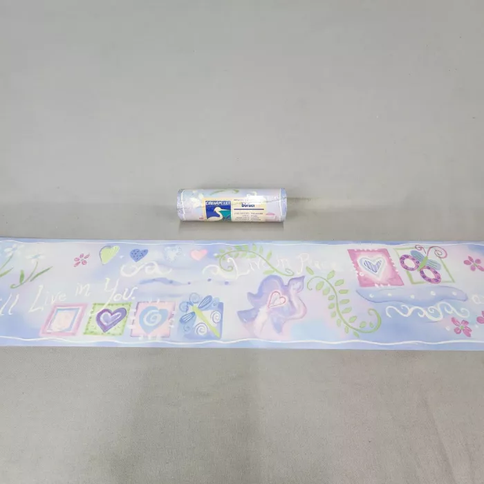 Chesapeake Bohemian Floral Pastel Wallpaper Border New Prepasted Vinyl - Main