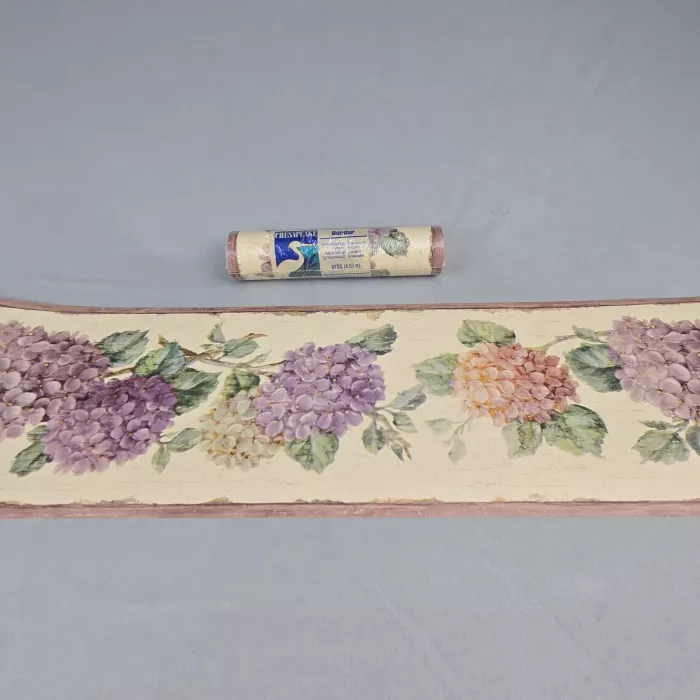 Chesapeake Cottage Floral Wallpaper Border Prepasted Vinyl Washable New - Main