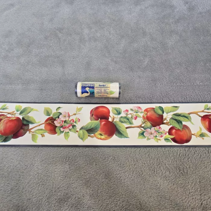 Chesapeake Country Floral Apple Kitchen Wallpaper Border Prepasted Vinyl New - Main