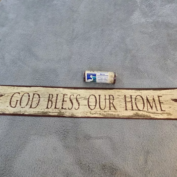 Chesapeake Country God Bless Our Home Beige Wallpaper Border Prepasted New - Main