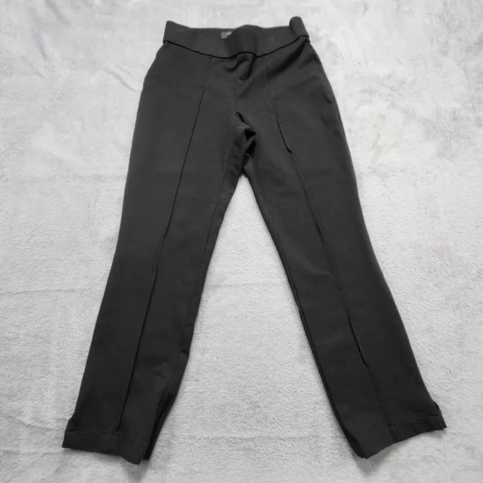 Christian Siriano New York Black Stretch Skinny Pants Leggings Womens S - Front