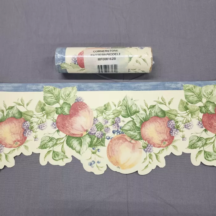 Cornerstone Country Apple Berry Wallpaper Border Prepasted Vinyl New Sealed - Main