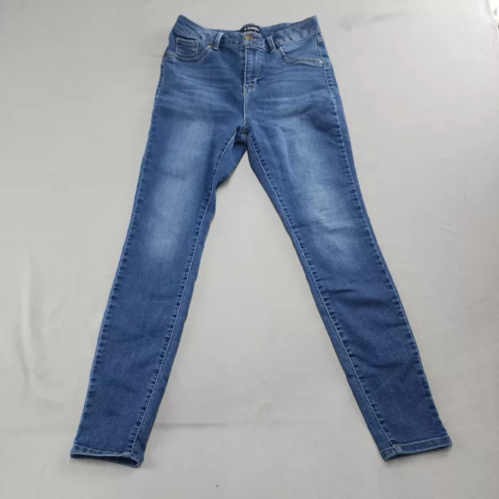 d.jeans Women's Size 10 Skinny Jeans Medium Blue Mid Rise Stretch Denim 27x27 - Front