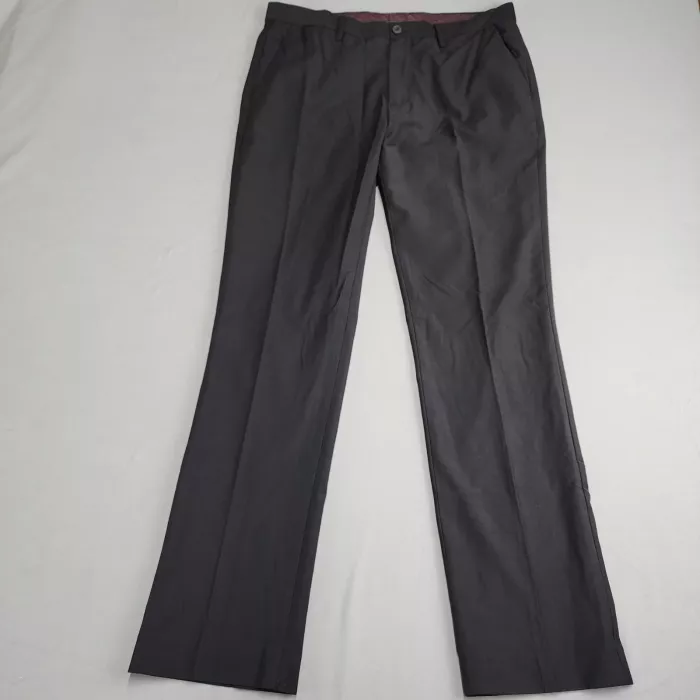 English Laundry Dress Pants Womens 34x32 Black Solid Mid Rise Pockets - Front