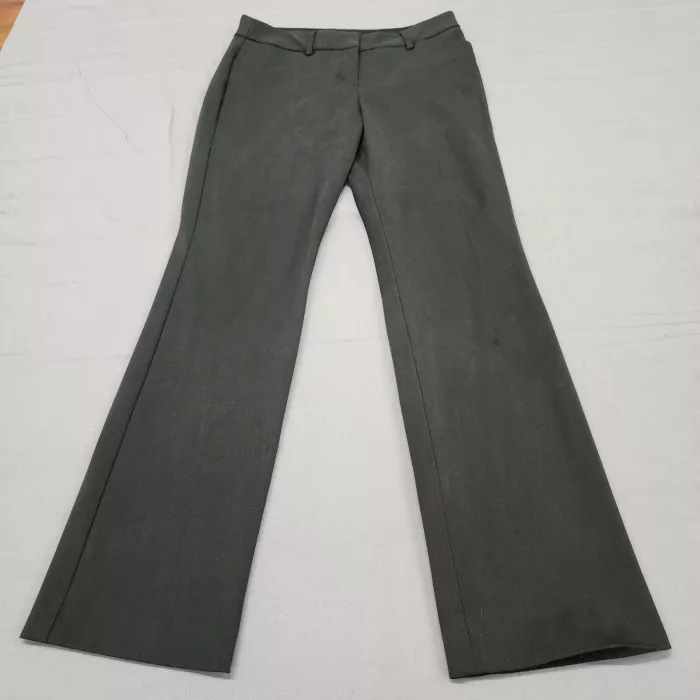 Express Editor Barely Boot Dress Pants Womens 2S Black Low Rise Stretch Work - Front