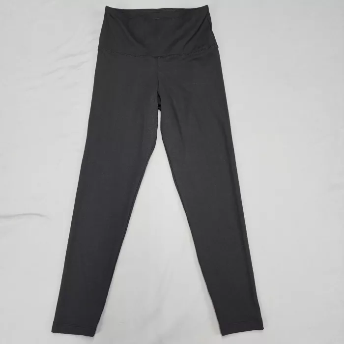 Felina Womens Small Black High Rise Athletic Leggings Stretch 24 Inseam - Front