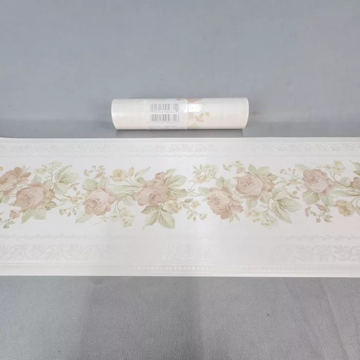 Fine Decor Traditional Floral Cream Wallpaper Border Prepasted Vinyl New Sealed - Main