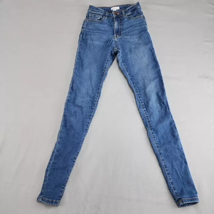FOREVER 21 Women's Skinny Jeans Size 25 Blue High Rise Stretch Denim W21 L28 - Front