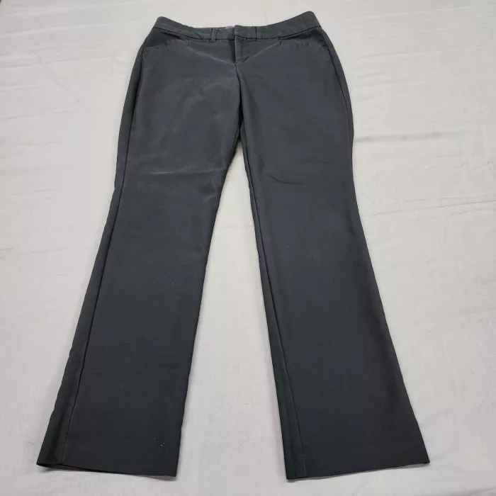 Gloria Vanderbilt Women's Pants Size 6 Short Black Straight Stretch 30x29 - Front