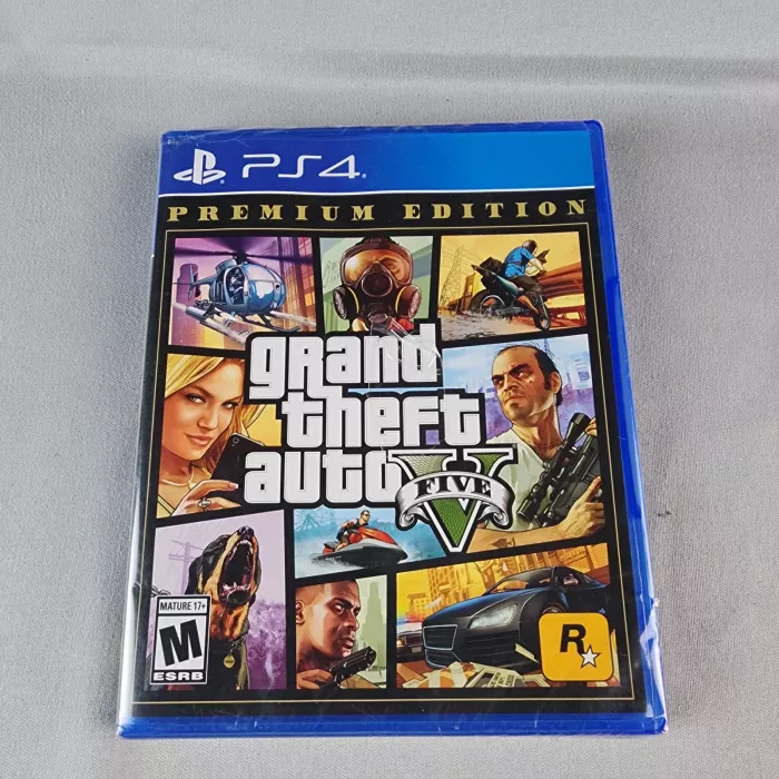 Grand Theft Auto V PlayStation 4 PS4 Premium Edition Rockstar Games - Front