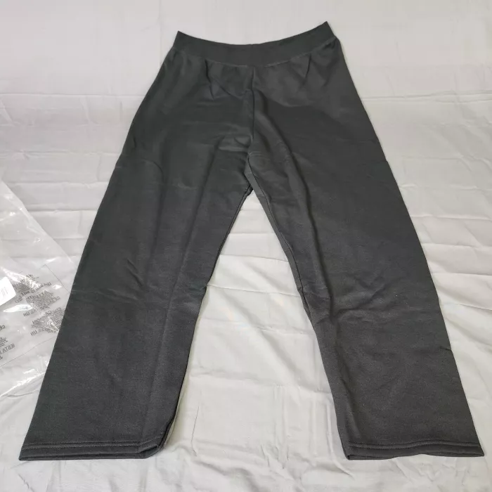 Hanes EcoSmart Fleece Sweatpants Women's 2XL Plus Black Elastic Waist High Rise - Front