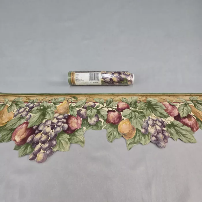 Imperial Country Fruit Wallpaper Border Multicolor Prepasted New Sealed - Main