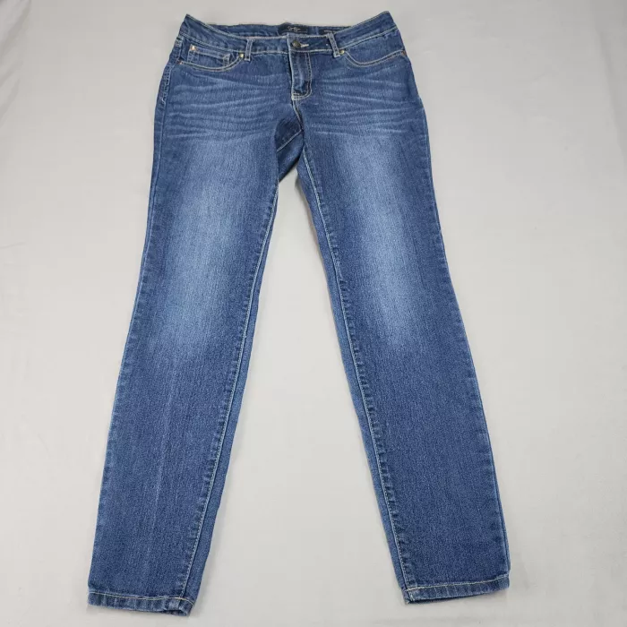 Jessica Simpson Kiss Me Skinny Jeans Womens 29 Blue Mid Rise Stretch Denim - Front