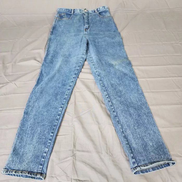 Jordache Studio Vintage High Rise Straight Jeans Womens Size 18 W28 L29 Blue - Front