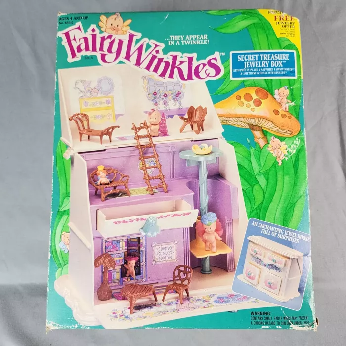 Kenner Fairy Winkles Secret Treasure Jewelry Box Playset 1993 No. 65012 - Main