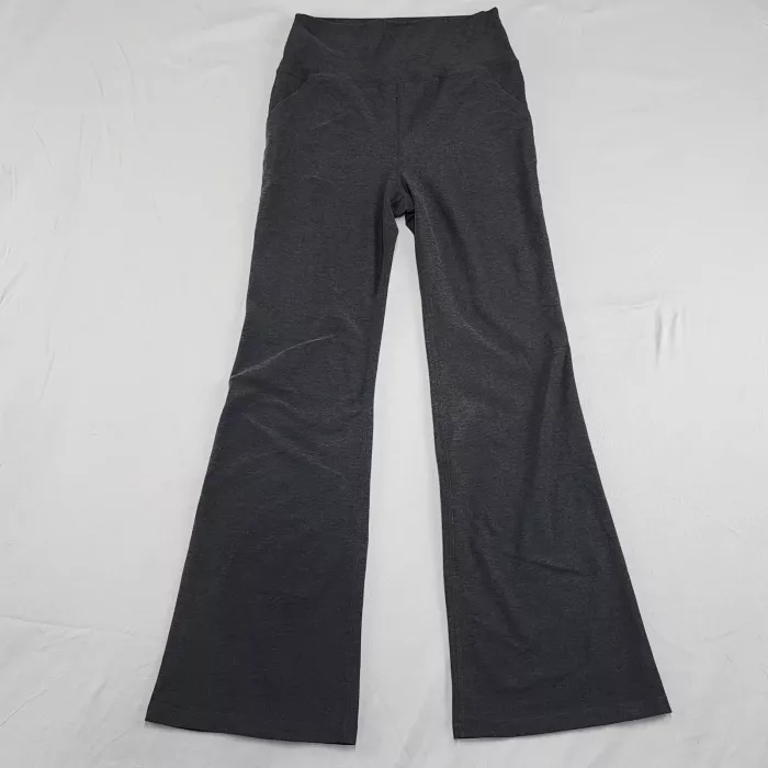 KIRKLAND Signature Women's L Charcoal Grey Bootcut High Rise Stretch Pants 27W 3 - Front