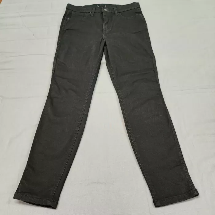 Kirkland Signature Womens 10 Black Skinny Jeans High Rise Stretch 32x28 - Front