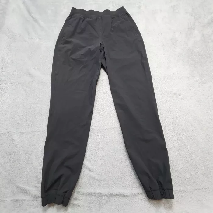Lululemon Adapted State High Rise Jogger Pants Women's Size 4 Black Zip Cuff Run - Front