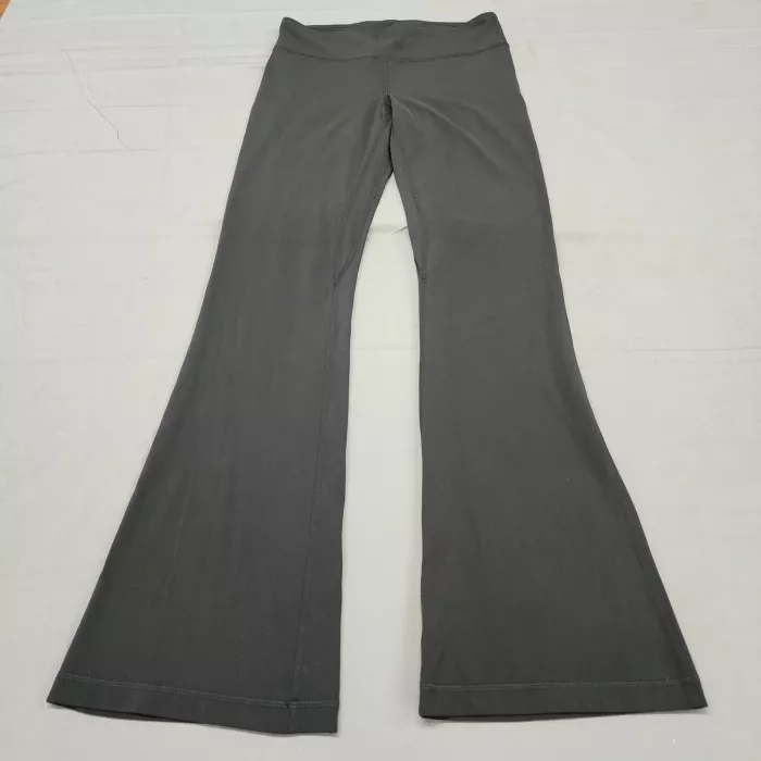 Lululemon Groove Super High Rise Flared Pants Womens Size 8 Black Yoga - Front