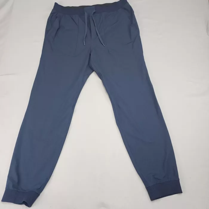 Lululemon Womens XL Jogger Pants Blue Mid Rise Drawstring Pockets 32 Inseam - Front