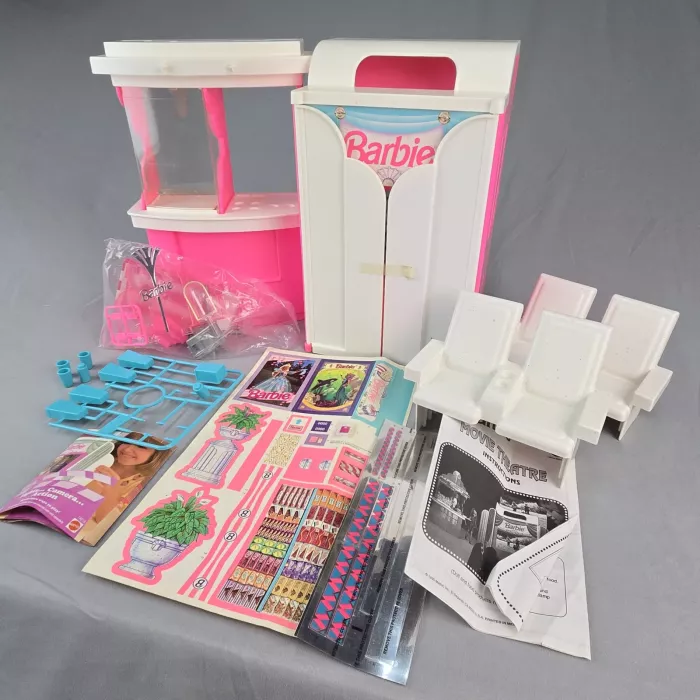 Mattel Barbie Movie Theatre Playset Magical Screen 14618 Vintage 1995 W/ Box - Main
