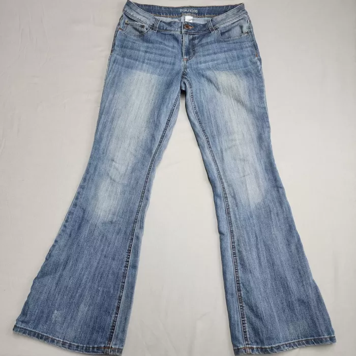 Maurices Womens Bootcut Jeans Size 10 Reg Medium Blue Mid Rise Stretch Denim - Front