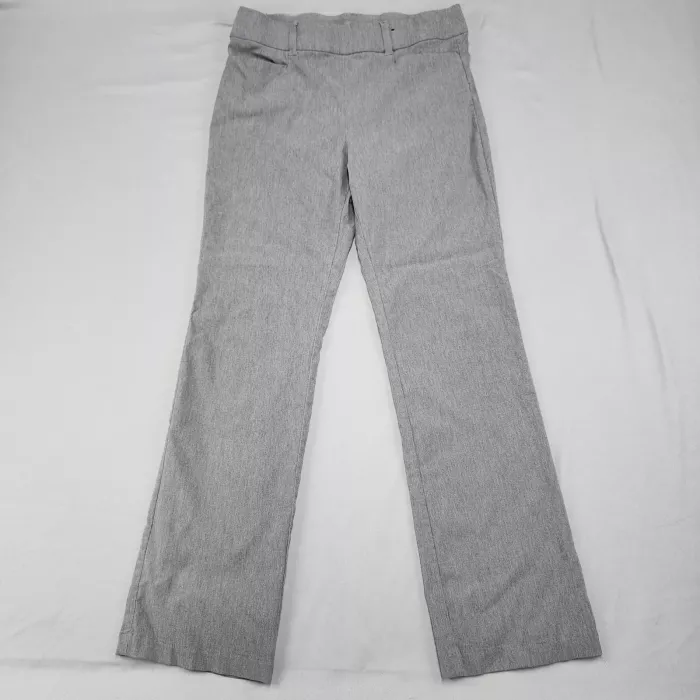 Maurices Womens Dress Pants Size M Short Gray Heather Pull On Stretch Mid Rise - Front