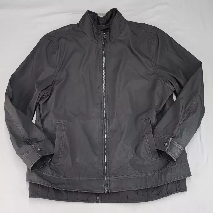 Michael Kors Mens 2XL Black Full Zip Lightweight Bomber Jacket Quilted - Front