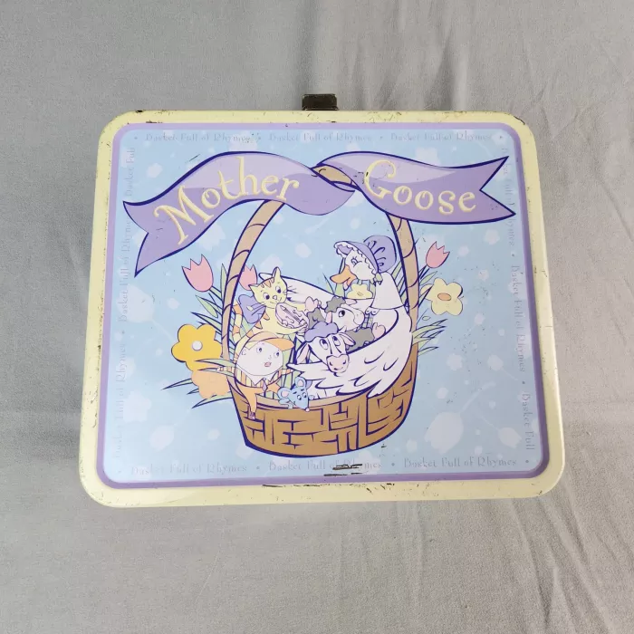 Mother Goose Basket Full of Rhymes Nursery Rhyme Metal Lunch Box - Main