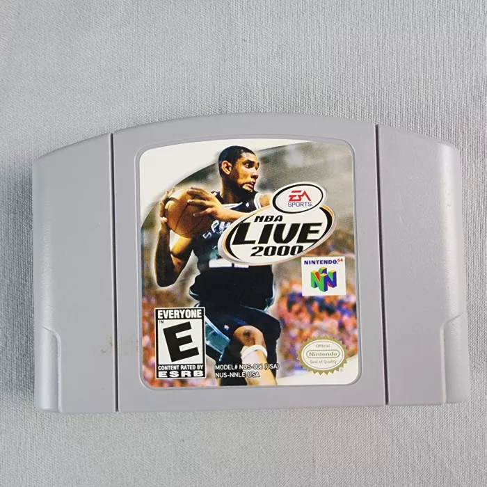 NBA Live 2000 Nintendo 64 N64 Cartridge NUS-006 NUS-NNLE-USA EA Sports - Front