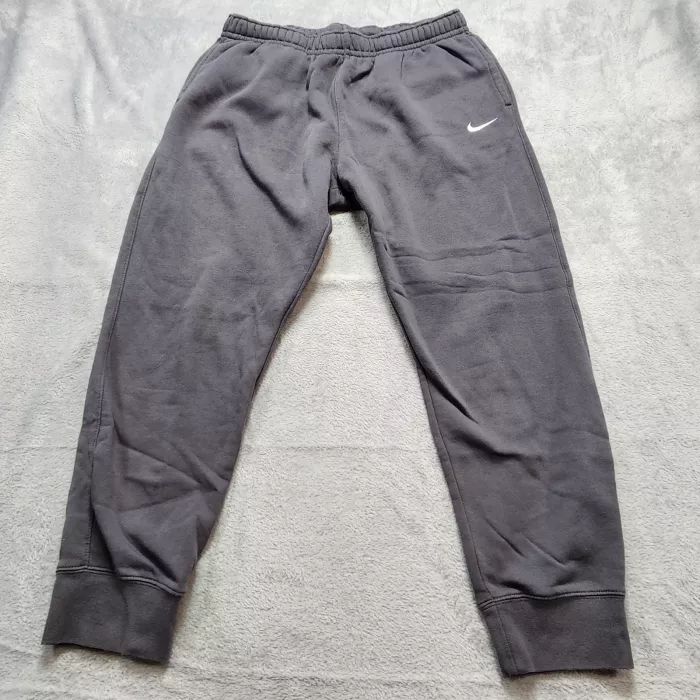 Nike Men's Fleece Joggers Sweatpants XL Dark Grey Cuffed Logo Gym Active Pants - Front