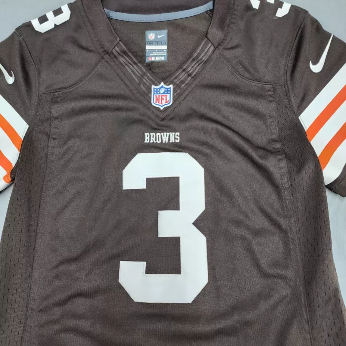 Nike NFL Cleveland Browns #3 Brandon Weeden Football Jersey Mens S On Field - Main