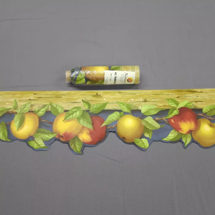 Norwall Country Apple Blue Wallpaper Border New Sealed Prepasted Vinyl - Main