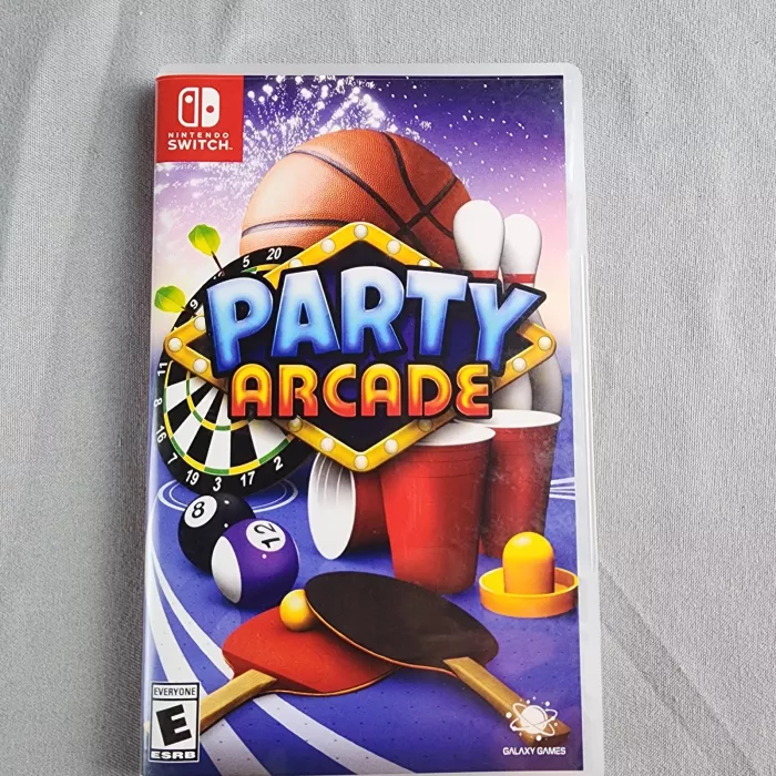 Party Arcade Nintendo Switch Game Cartridge 2023 HAC P AM8FA Galaxy Games - Front