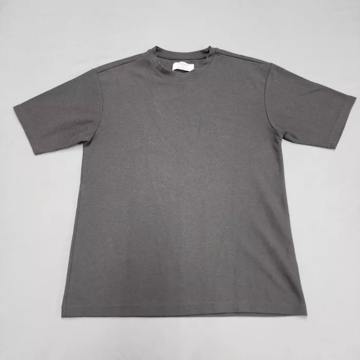 Primark Men's Size S Gray Relaxed Fit Short Sleeve Crew Neck Textured T-Shirt - Front