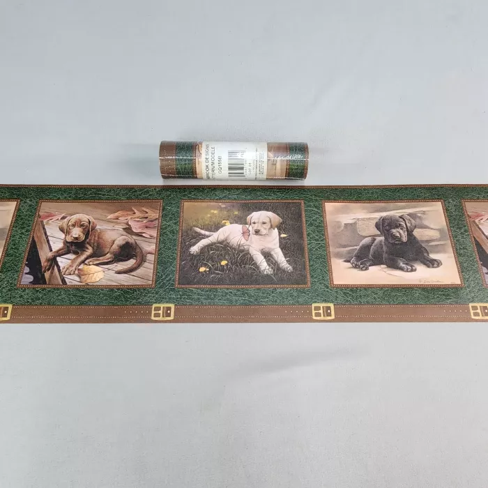 Seabrook Country Labrador Dog Animal Wallpaper Border Pre-pasted Vinyl New - Main