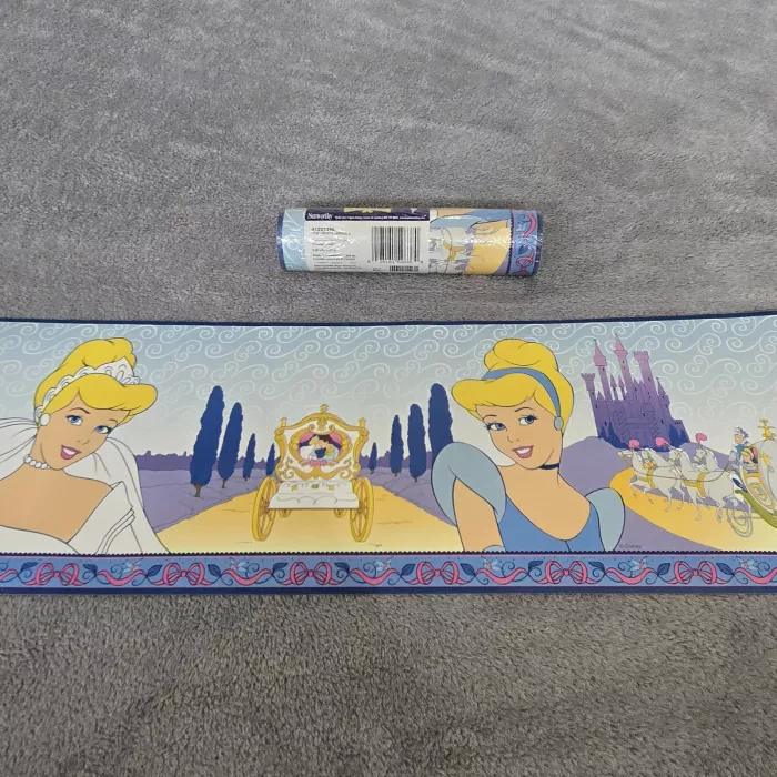 Sunworthy Disney Cinderella Multicolor Wallpaper Border Prepasted New Sealed - Main