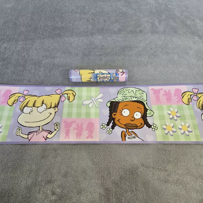 Sunworthy Nickelodeon Rugrats Multicolor Wallpaper Border Prepasted Vintage New - Main