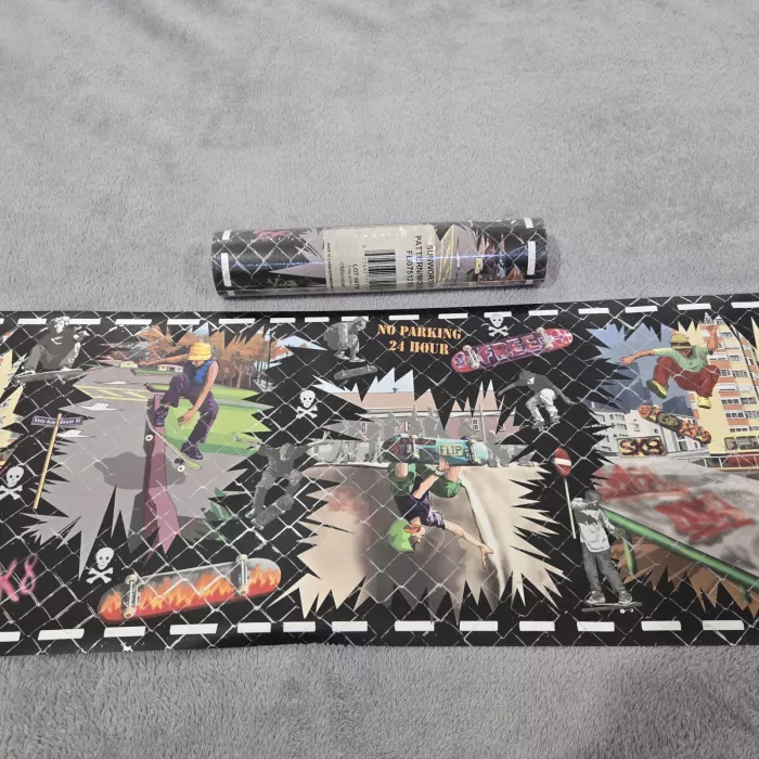Sunworthy Skateboard Graffiti Wallpaper Border New Sealed Prepasted Vinyl - Main