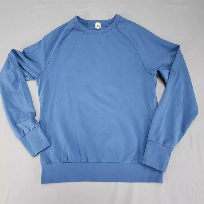 SWET TAILOR Womens M Blue Crew Neck Raglan Sleeve Pullover Sweatshirt - Front