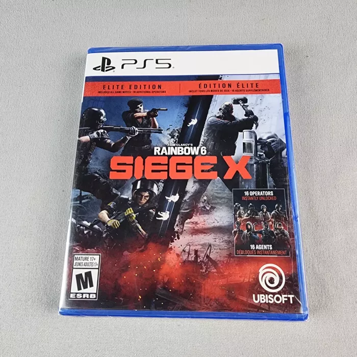 Tom Clancy's Rainbow Six Siege X PlayStation 5 PS5 Elite Edition Sealed Ubisoft - Front